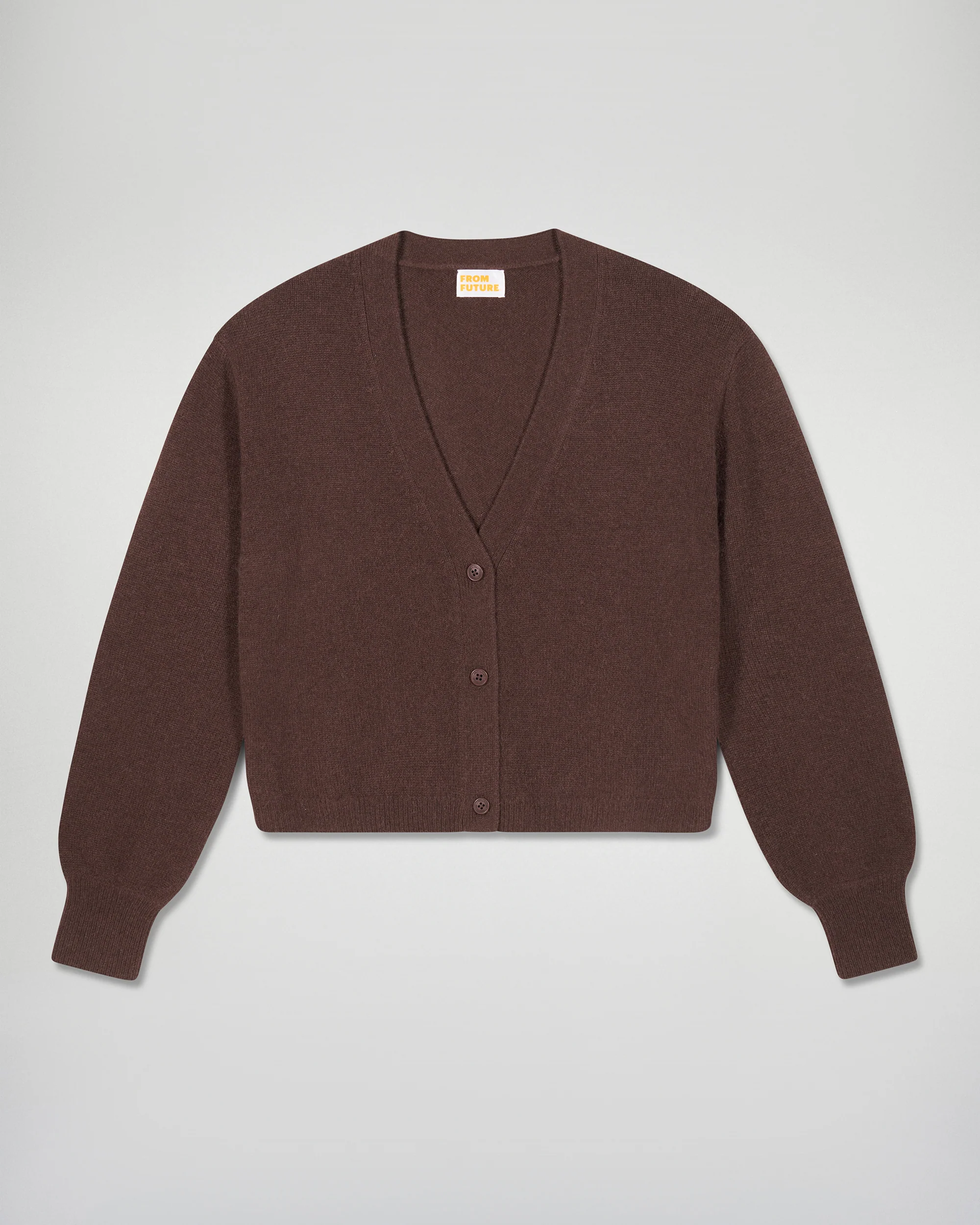 Cardigan Sweater (H25 / WOMEN / Chocolate) - Image 5