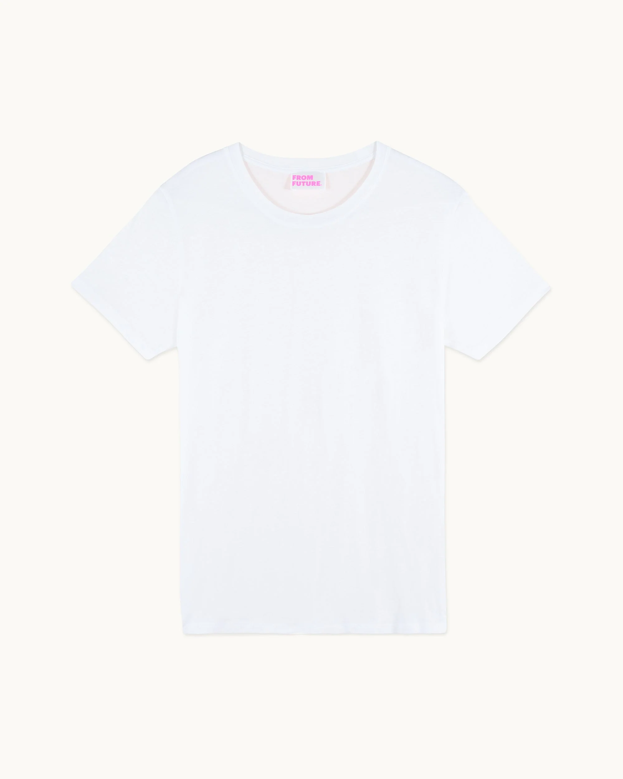 Crewneck Short Sleeve T-shirt (S25 / WOMEN / White) - Image 5